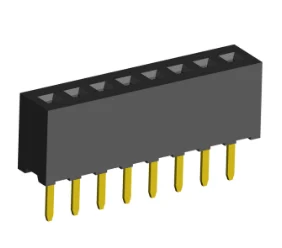 1.27mm PCB Socket Single Row Straight Dip Type